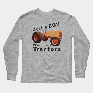 Just a boy who loves tractors Long Sleeve T-Shirt